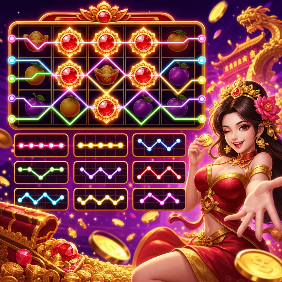 Ilustrasi edukasi Indoslot88: Apa Arti Payline?